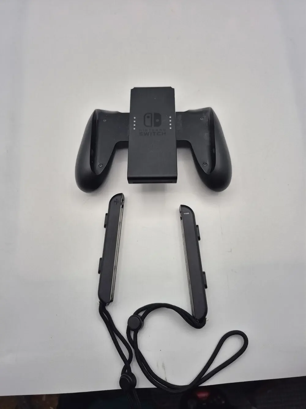 Nintendo Joy-Con Controller Black (HAC-011) and Joy-Con Wrist Straps HAC-014